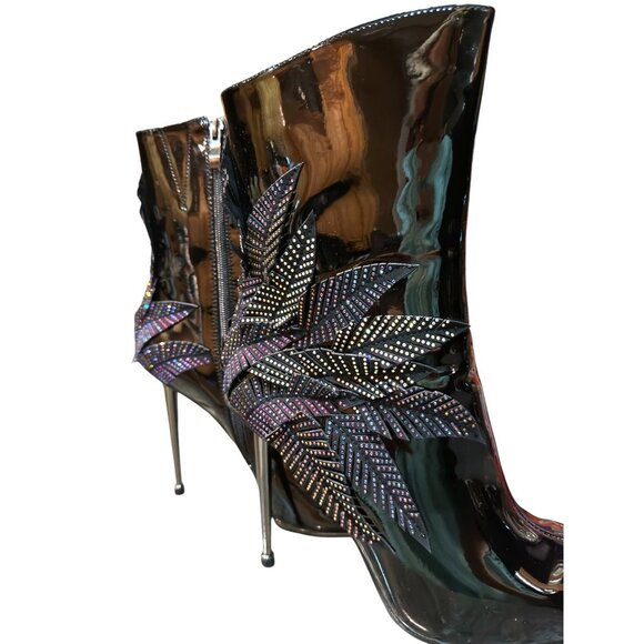 Azalea Wang Night Shift Stiletto Bootie Black‎ Size 10 - Picture 13 of 16